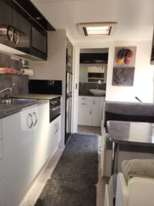 2018 Nova Metrolink Internal long view to ensuite | Find My Van | Caravan Broker | Caravan Sale Australia