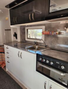 Nova Metrolink Internals kitchen | Find My Van | Caravan Broker | Caravan Sale Australia