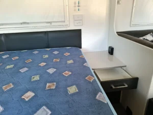 2015 New Age OZ Classic | Bed Side Table 2 | Find My Van | Caravan Broker | Caravan Sale Australia