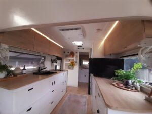 2022 Royal Flair Aussiemate | Long View from Lounge | Find My Van | Caravan Broker | Caravan Sale Australia