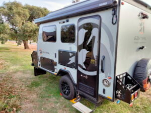 2024 Ezytrail Airlie 11 | External Door Side | Find My Van | Caravan Broker | Caravan Sale Australia