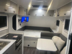 2020 New Age Road Owl Adventurer Triple Bunk | Internal Long View | Find My Van | Caravan Broker | Caravan Sale Australia