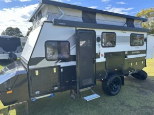2021 Ezytrail Parkes Quad 15 MK2 | External Door Side 2 | Find My Van | Caravan Broker | Caravan Sale Australia