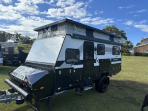2021 Ezytrail Parkes Quad 15 MK2 | External Door Side | Find My Van | Caravan Broker | Caravan Sale Australia