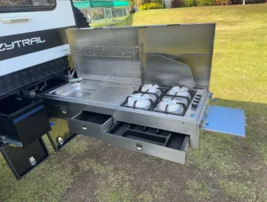 2021 Ezytrail Parkes Quad 15 MK2 | Outdoor Kitchen | Find My Van | Caravan Broker | Caravan Sale Australia