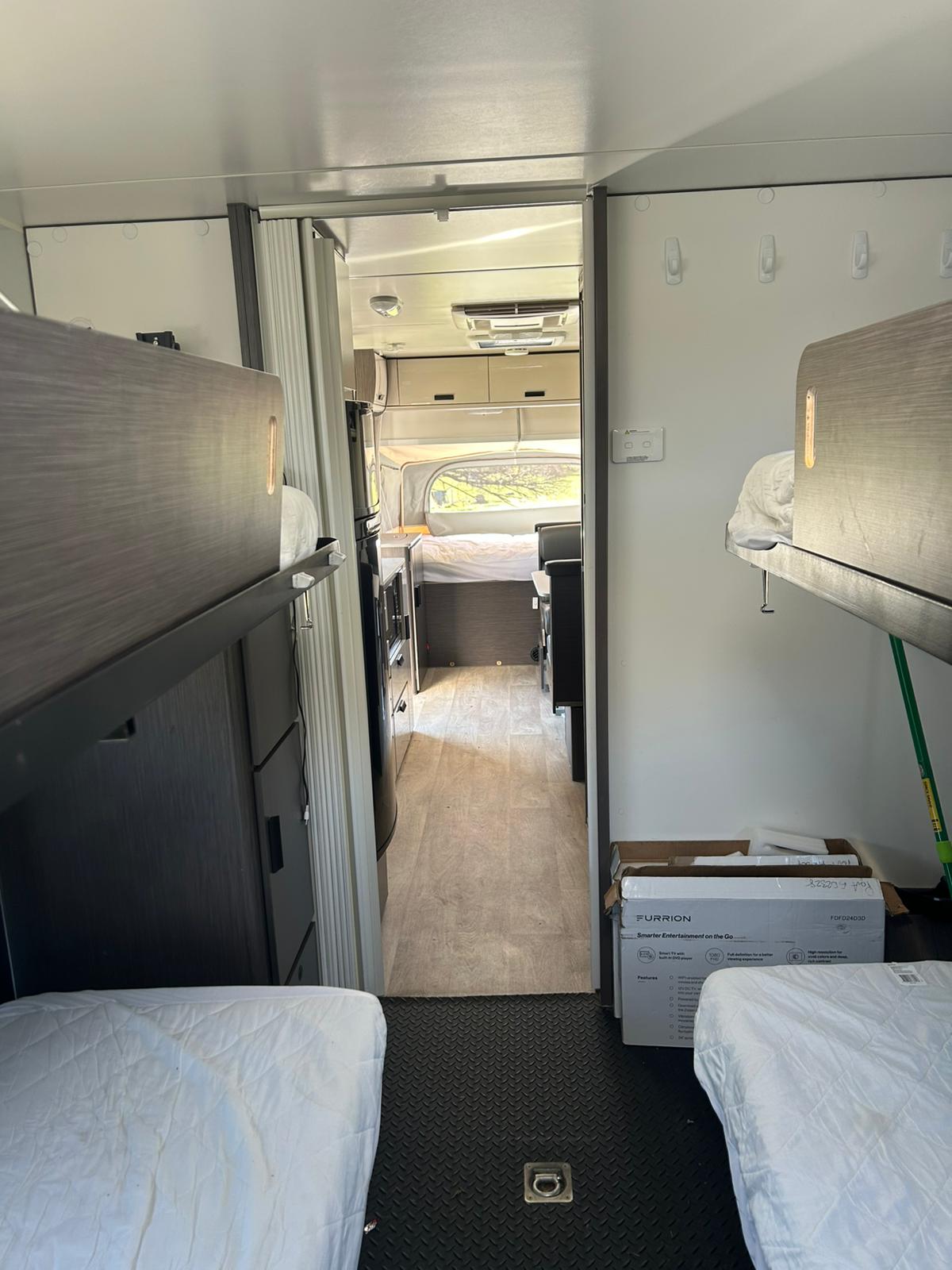 2022 Jayco Basestation | Bunk beds hallway | Find My Van | Caravan Broker | Caravan Sale Australia