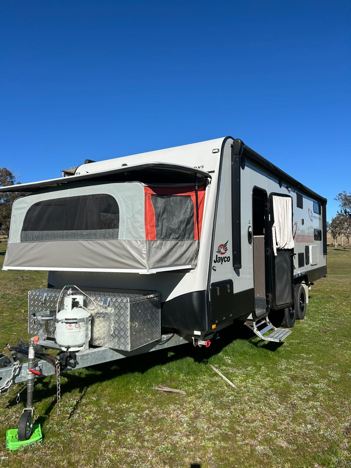 2022 Jayco Basestation | External Door Side 2 | Find My Van | Caravan Broker | Caravan Sale Australia