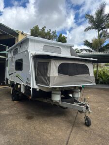 2014 Jayco Expanda Outback | Front Expanded 2 | Find My Van | Caravan Broker | Caravan Sale Australia