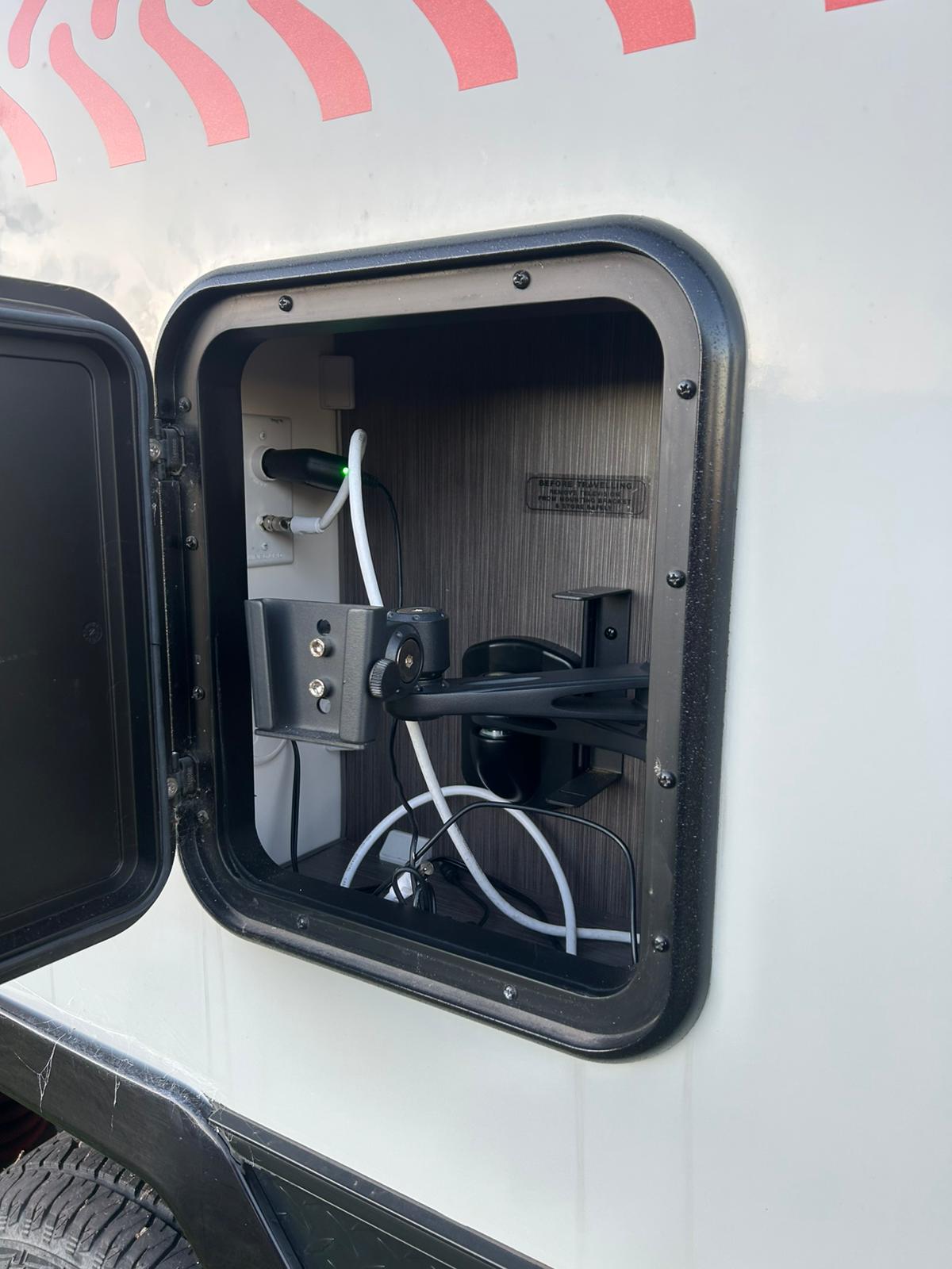 2022 Jayco Basestation | External Connections | Find My Van | Caravan Broker | Caravan Sale Australia