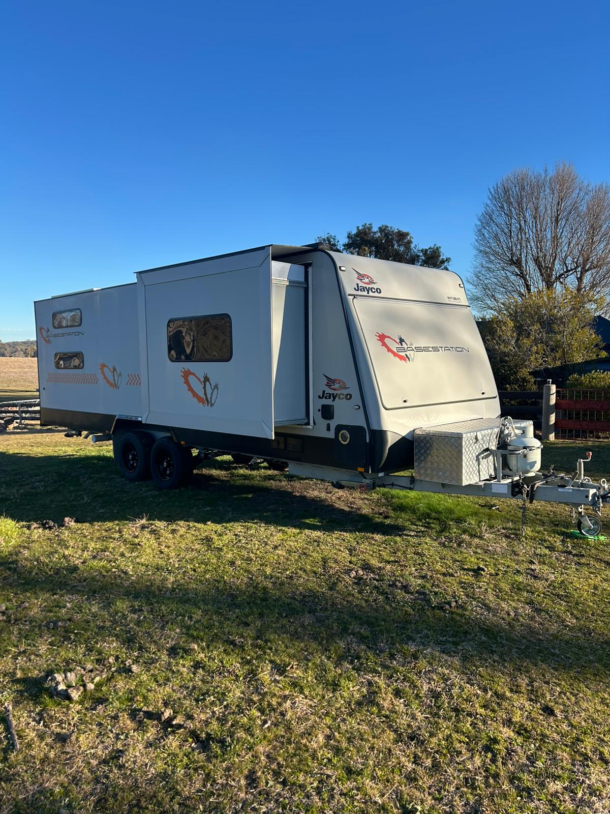 2022 Jayco Basestation | External Side 2 | Find My Van | Caravan Broker | Caravan Sale Australia