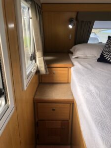 2010 Bushtracker Custom | Bedside storage | Find My Van | Caravan Broker | Caravan for Sale Australia TAS