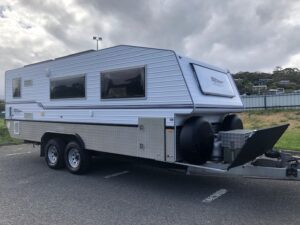 2010 Bushtracker Custom | External Side | Find My Van | Caravan Broker | Caravan for Sale Australia TAS