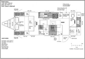2010 Bushtracker Custom | Floor Plan | Find My Van | Caravan Broker | Caravan for Sale Australia TAS
