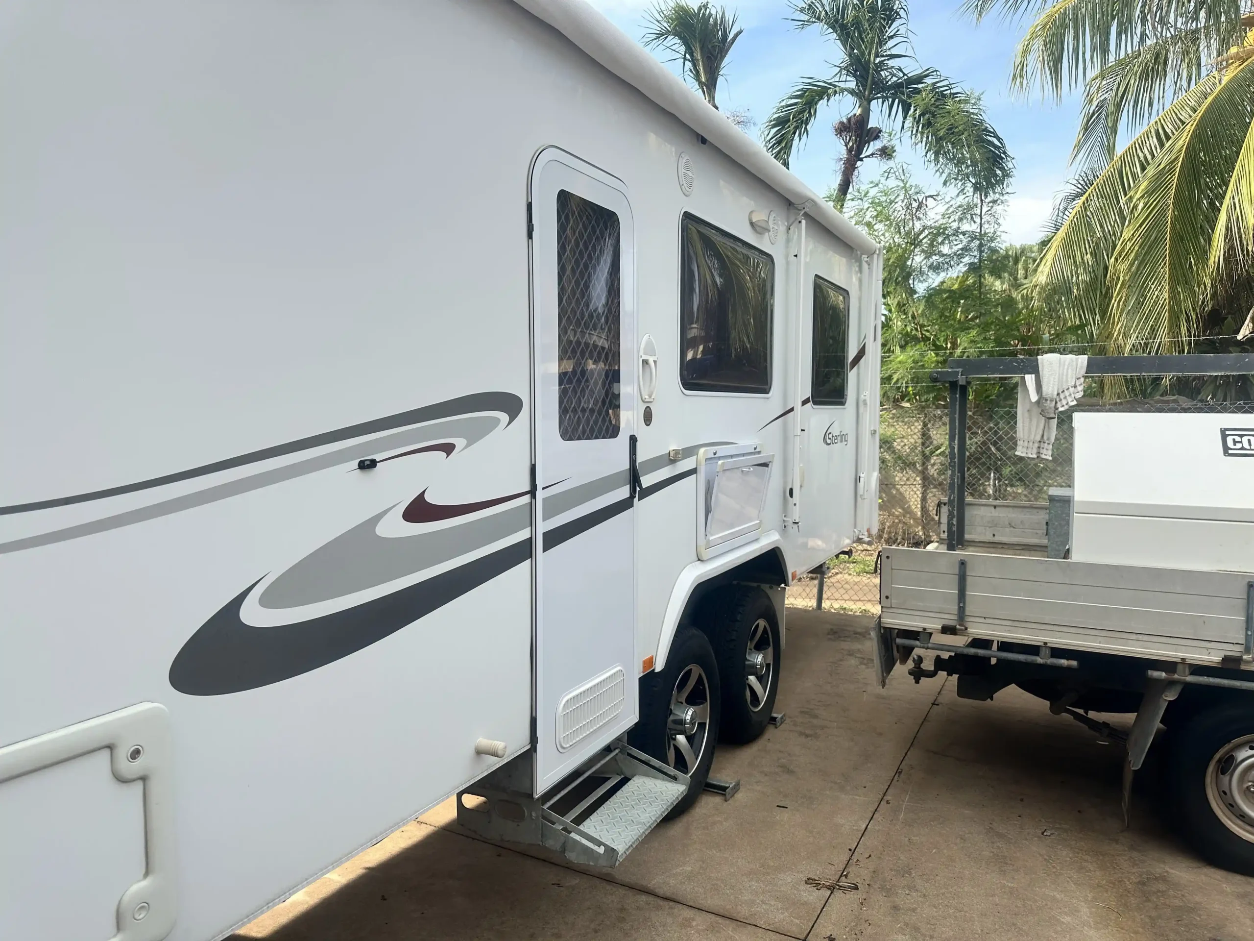 2010 Jayco Sterling | External Door Side | Find My Van | Caravan Broker | Caravan Sale NT Australia