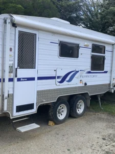 2006 Supreme Territory | External Door Side | Find My Van | Caravan Broker | Caravan Sale VIC Australia
