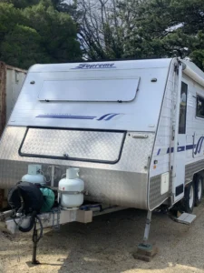 2006 Supreme Territory | External Front | Find My Van | Caravan Broker | Caravan Sale VIC Australia