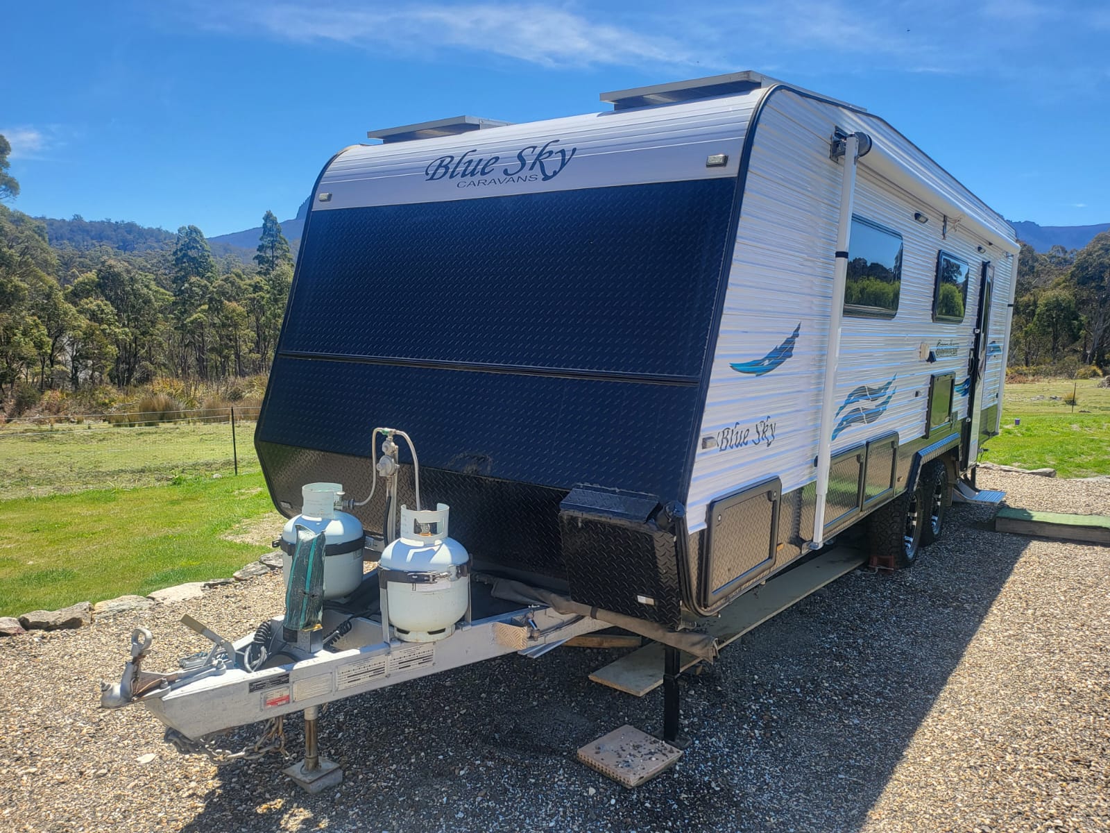 2019 Blue Sky Grandeur | Cover | Find My Van | Caravan Broker | Caravan for Sale TAS Australia