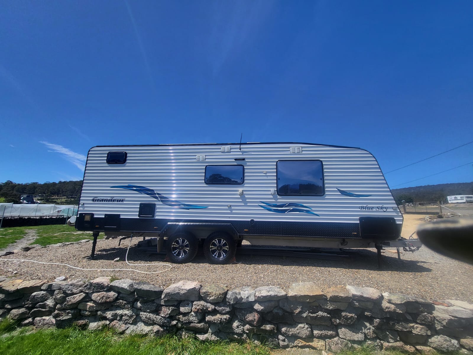 2019 Blue Sky Grandeur | Side | Find My Van | Caravan Broker | Caravan for Sale TAS Australia