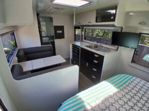 2019 Sunseeker Mirage Sport | Kitchen | Find My Van | Caravan Broker | Caravan for Sale QLD Australia