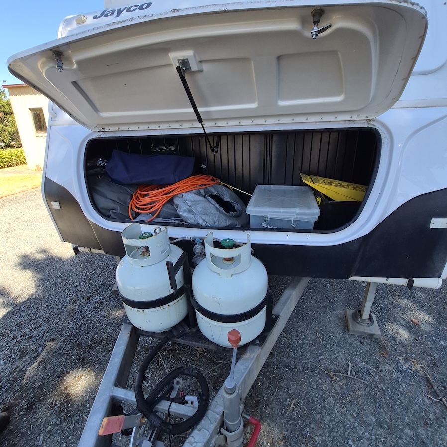 2013 Jayco Discovery Outback | External Front Storage | Find My Van | Caravan Broker | Caravan for Sale in NSW Australia