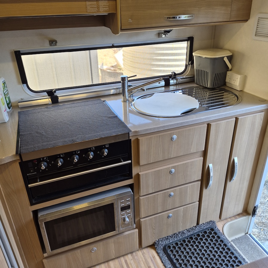 2013 Jayco Discovery Outback | Kitchen | Find My Van | Caravan Broker | Caravan for Sale in NSW Australia