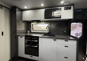 2023 Lotus Transformer | Kitchen 2 | Find My Van | Caravan Broker | Caravan for Sale VIC Australia