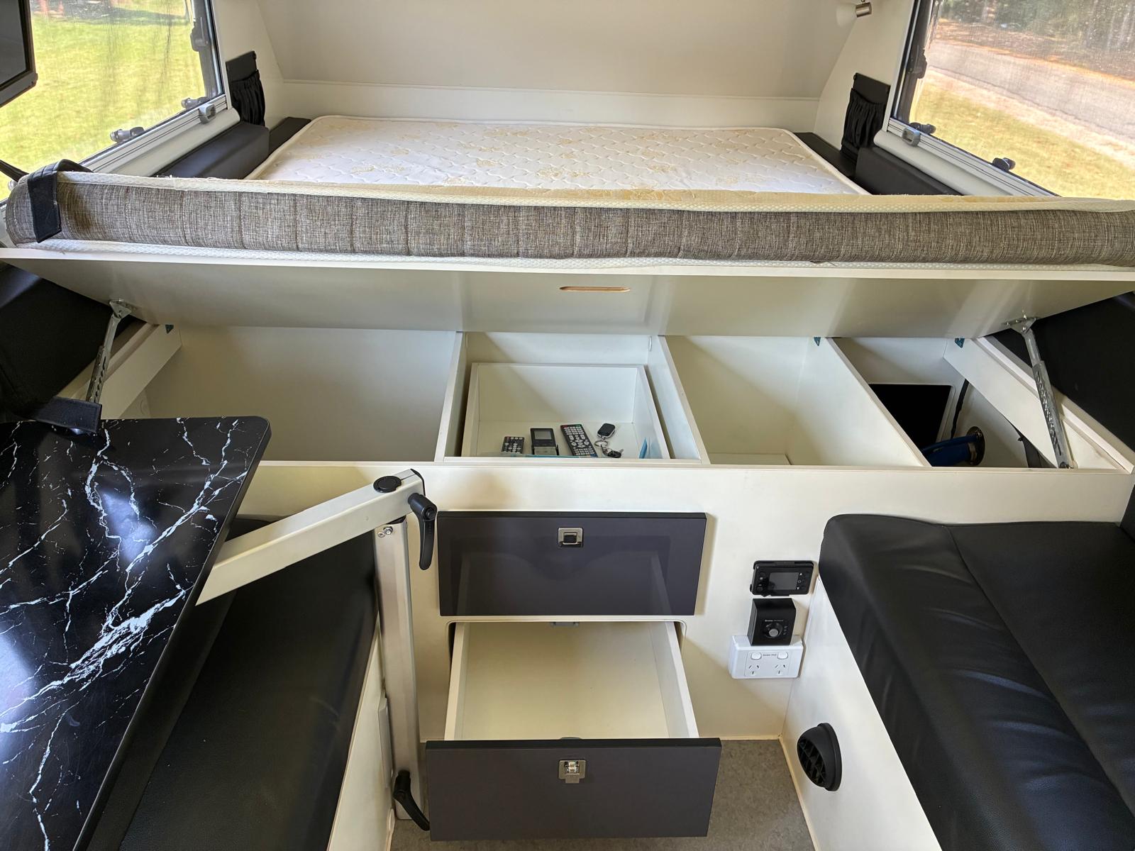 2021 Stoney Creek Scout 14 Gen 2 | Bed Storage | Find My Van | Caravan Broker | Caravan for Sale in QLD Australia