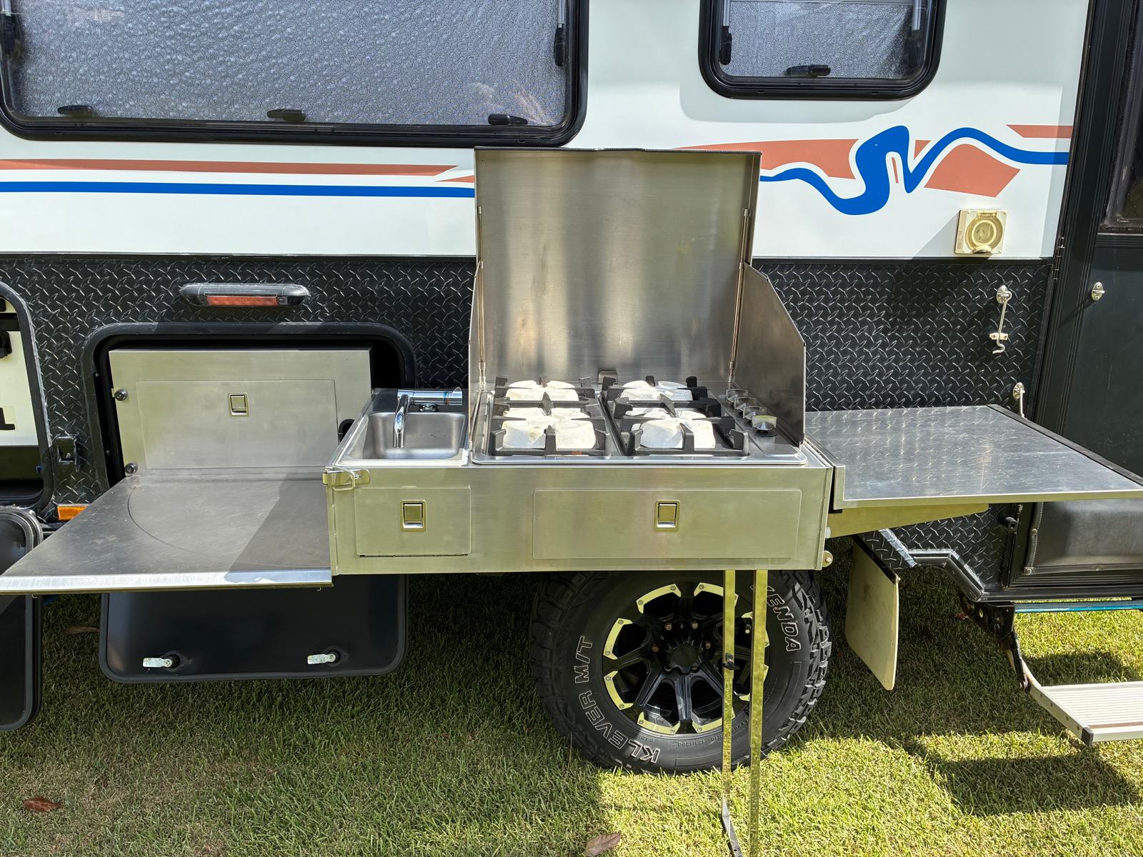 2021 Stoney Creek Scout 14 Gen 2 | Outdoor Kitchen Slide | Find My Van | Caravan Broker | Caravan for Sale in QLD Australia