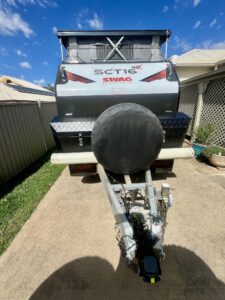 2021 Swag SCT16 Hybrid External Front Find My Van Caravan Broker Caravan for Sale NSW Australia