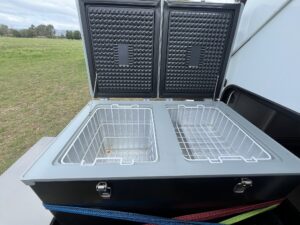 2021 Swag SCT16 Hybrid Outdoor Fridge and Freezer Find My Van Caravan Broker Caravan for Sale NSW Australia