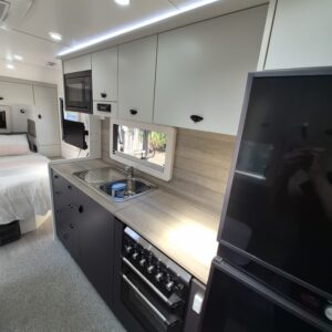 2023 Franklin Razor Triple Bunk | Kitchen | Find My Van | Caravan Broker | Caravan for Sale in SA Australia