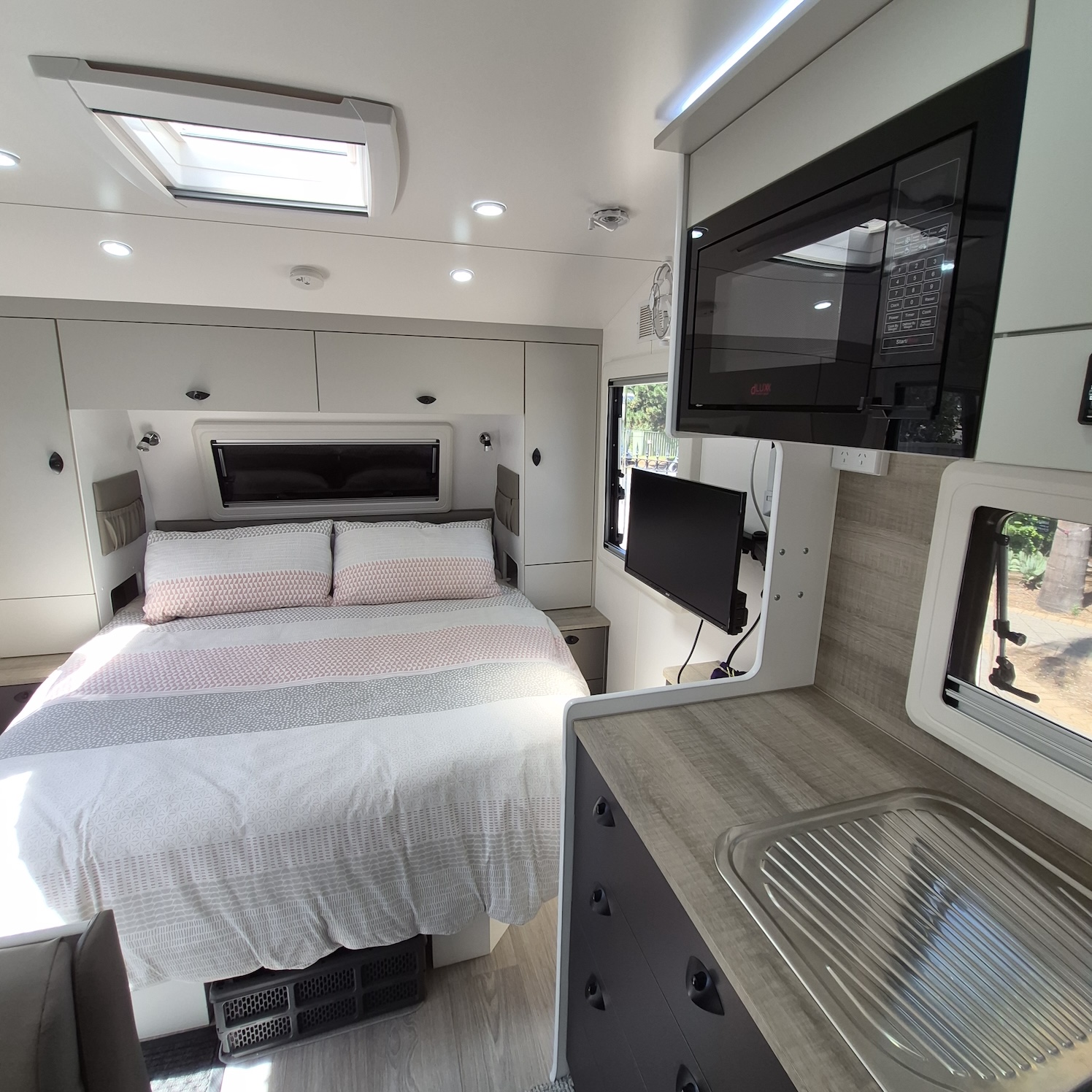 2023 Franklin Razor Triple Bunk | Long View to Bed | Find My Van | Caravan Broker | Caravan for Sale in SA Australia