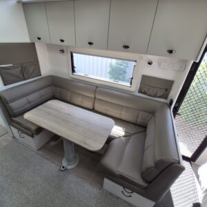 2023 Franklin Razor Triple Bunk | Lounge 2 | Find My Van | Caravan Broker | Caravan for Sale in SA Australia
