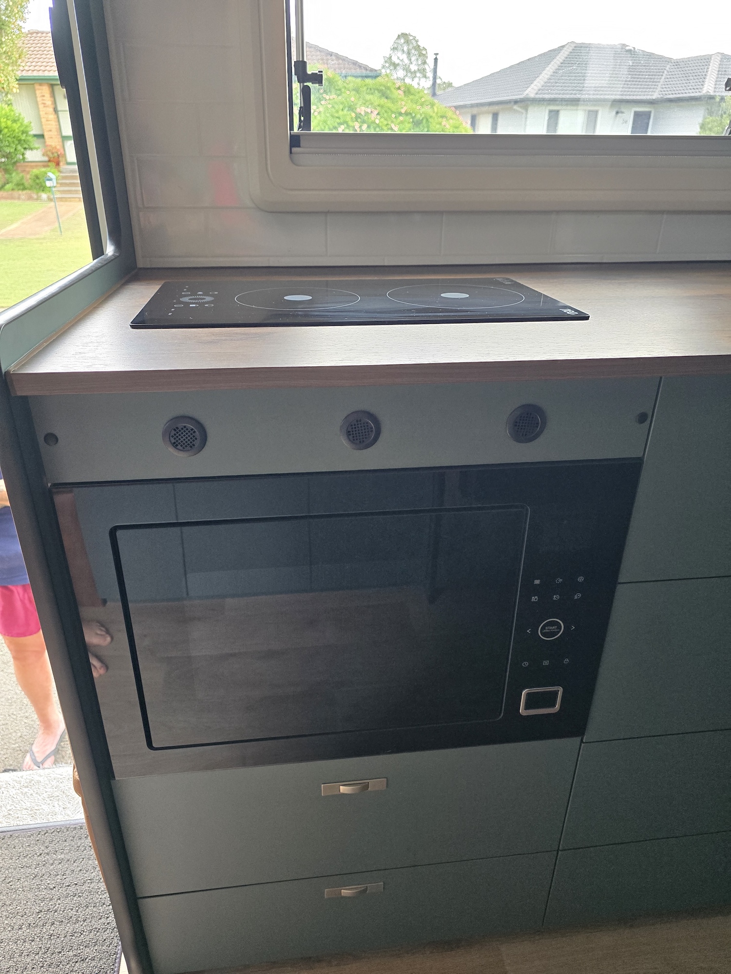 2024 ERV Retreat Cooktop and Microwave Find My Van – Caravan Broker – Caravan for Sale NSW Australia