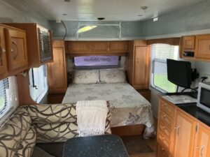 2011 Windsor Genisis Poptop Find My Van Caravan Broker NSW Australia bed